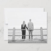 予算ユーカリ水の色の結婚式の日付を保存 (裏面)