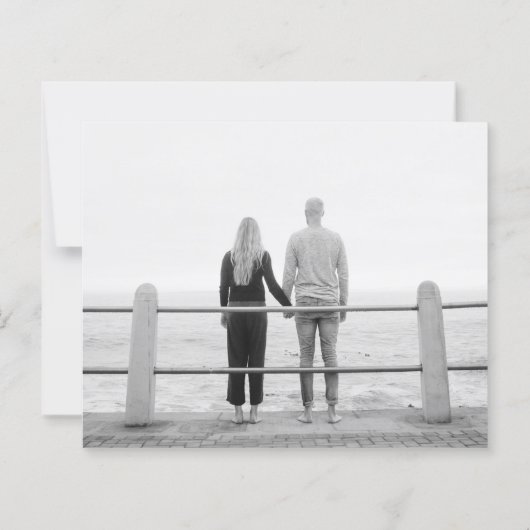 予算ユーカリ水の色の結婚式の日付を保存 (裏面)