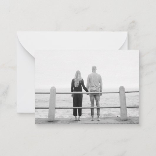 予算ユーカリ水の色の結婚式の日付を保存 ノートカード (裏面)