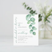 予算ユーカリ永遠に結婚式の招待を決定 (スタンド正面)