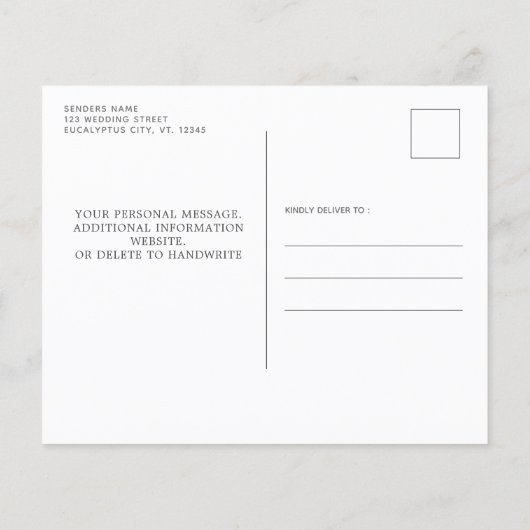 予算ユーカリ素朴プタス石板日付請求書の保存 (裏面)