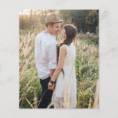 予算ユーカリ結婚の写真日付を保存 (裏面)