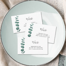 予算ユーカリ結婚のWebサイトエンクロージャカード 名刺