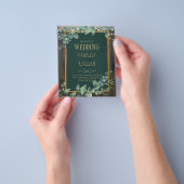 予算ユーカリ結婚ス素朴レースQRコード請求書 チラシ (手)