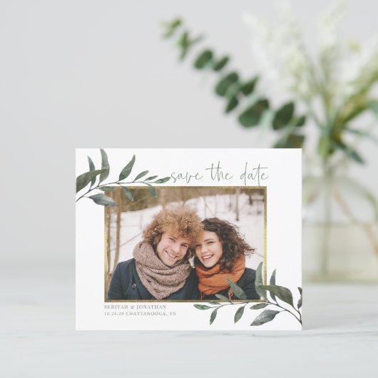 予算ユーカリ結婚式の日付写真を保存 (スタンド正面)