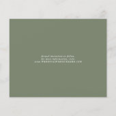 予算ユーカリ結婚式の日付写真を保存 (裏面)