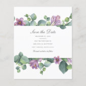 予算ユーカリ緑のフローラ日付を保存 (正面)