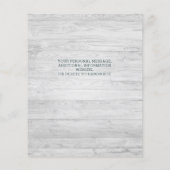 予算ユーカリ緑の結婚式の日付を保存 (裏面)