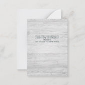 予算ユーカリ緑の結婚式の日付を保存 ノートカード (裏面)