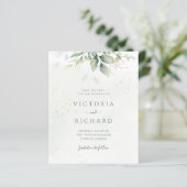 予算ユーカリ緑の金ゴールド日付を保存 (スタンド正面)