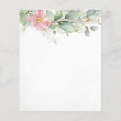 予算ユーカリ緑の金ゴールド日付を保存 (裏面)