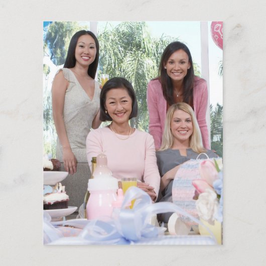 予算ユーカリ赤ちゃんシャワーパーティー感謝してい写真 (裏面)