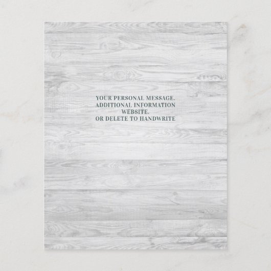 予算ユーカリ3写真結婚式の日付を保存 (裏面)