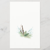 予算ラスティックウィンターホリデーパーティーの招待 チラシ (裏面)