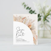 予算ラスティックパンパスグラスウェディング日付を保存 (スタンド正面)