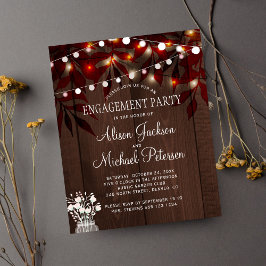 予算ラスティックライト婚約パーティ招待