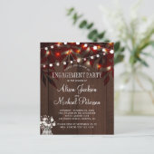 予算ラスティックライト婚約パーティ招待 (スタンド正面)