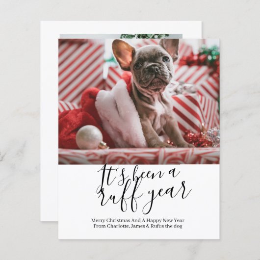 予算ラフ年の犬のクリスマスだった (正面/裏面)