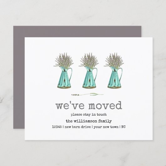 予算ラベンダーの引っ越しました移動発表 (正面/裏面)