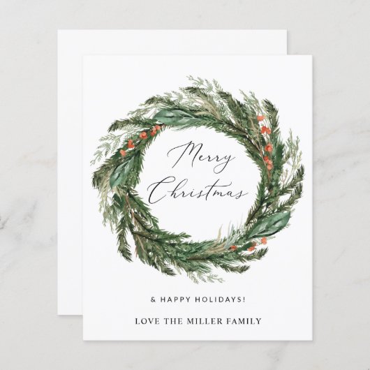 予算リース – メリークリスマス (正面/裏面)