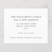 予算レッドフローラ我々は新しいホームムービングカードを移動 (裏面)