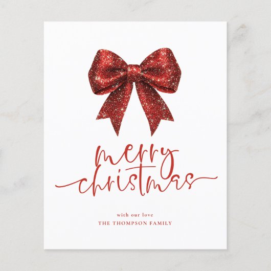 予算レッドボウ2026カレンダーメリークリスマス (正面)