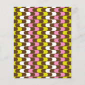 予算レトログルーヴィライムピンクブラウンブライダルシャワー (裏面)