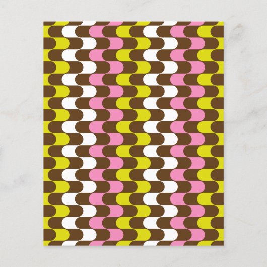 予算レトログルーヴィライムピンクブラウンブライダルシャワー (裏面)