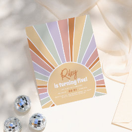 予算レトロサンシャイングルービーガールバースデーパーティー