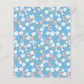 予算レトロボホブルーディティフローラブライダルシャワー (裏面)