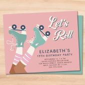 予算レトロローラースケートで滑る誕生日パーティー