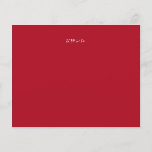 予算レトロヴィンテージおもしろいクリスマスイベント招待状 (裏面)