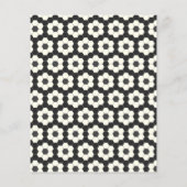 予算レトロ白黒ジオメトリ婚約パーティ (裏面)