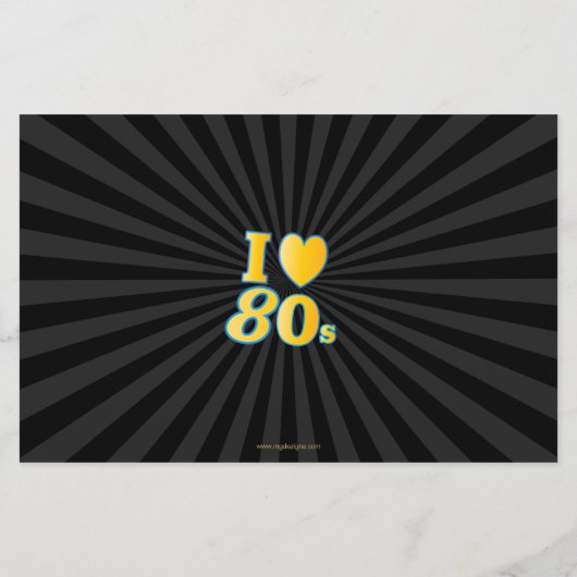 予算レトロ素晴らし全80年代パーティの招待状 (裏面)