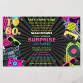 予算レトロ素晴らし全80年代パーティの招待状 (正面)