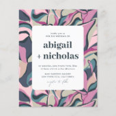 予算レトロGroovyカラフル抽象芸術結婚の (正面)