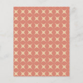 予算レトロGroovy 70sパターン結婚式招待状 (裏面)