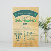 予算レトロSt patricks dayパーティの招待状 (スタンド正面)