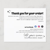 予算レトロSupporting Small Businessありがとうございました (裏面)