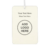 予算ロゴスタイルビジネスのプロモーション カーエアーフレッシュナー (正面)