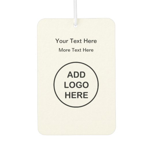 予算ロゴスタイルビジネスのプロモーション カーエアーフレッシュナー (正面)