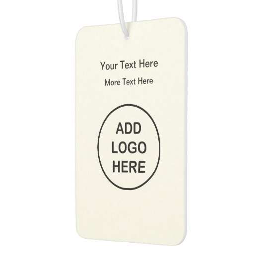 予算ロゴスタイルビジネスのプロモーション カーエアーフレッシュナー (左)