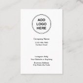 予算ロゴデザインジュエリー表示カード 名刺 (裏面)