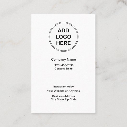 予算ロゴデザインジュエリー表示カード 名刺 (裏面)