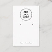 予算ロゴデザインジュエリー表示カード 名刺 (正面)