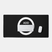 予算ロゴ編集可能ビジネスデスクマットテンプレート デスクマット (キーボード&マウス)