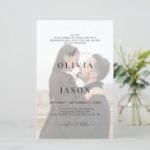 予算ロマンチックなスクリプト白黒2写真結婚の数 (スタンド正面)