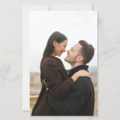 予算ロマンチックなスクリプト白黒2写真結婚の数 (裏面)