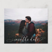 予算ロマンチック結婚なスクリプトの写真の日付を保存 (正面)