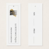 予算ロモダンゴファッションのぶら下がった価格ラベル (正面&裏面)